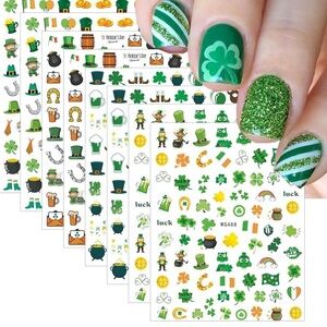 St. Patrick's Day Nail Art Stickers 8 ct